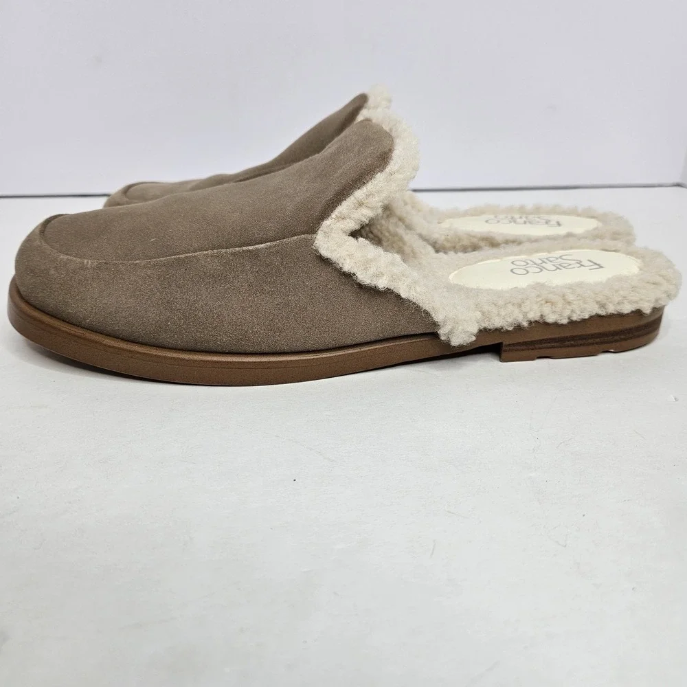 Franco Sarto Mules Fleece Shoes Size 10 M Heel To Toe 11.5" - Picture 9 of 13
